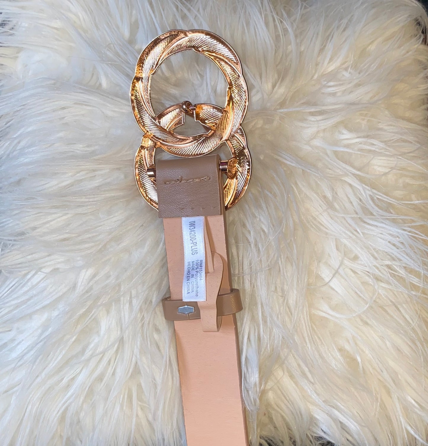 “PLUS” Mocha Belt