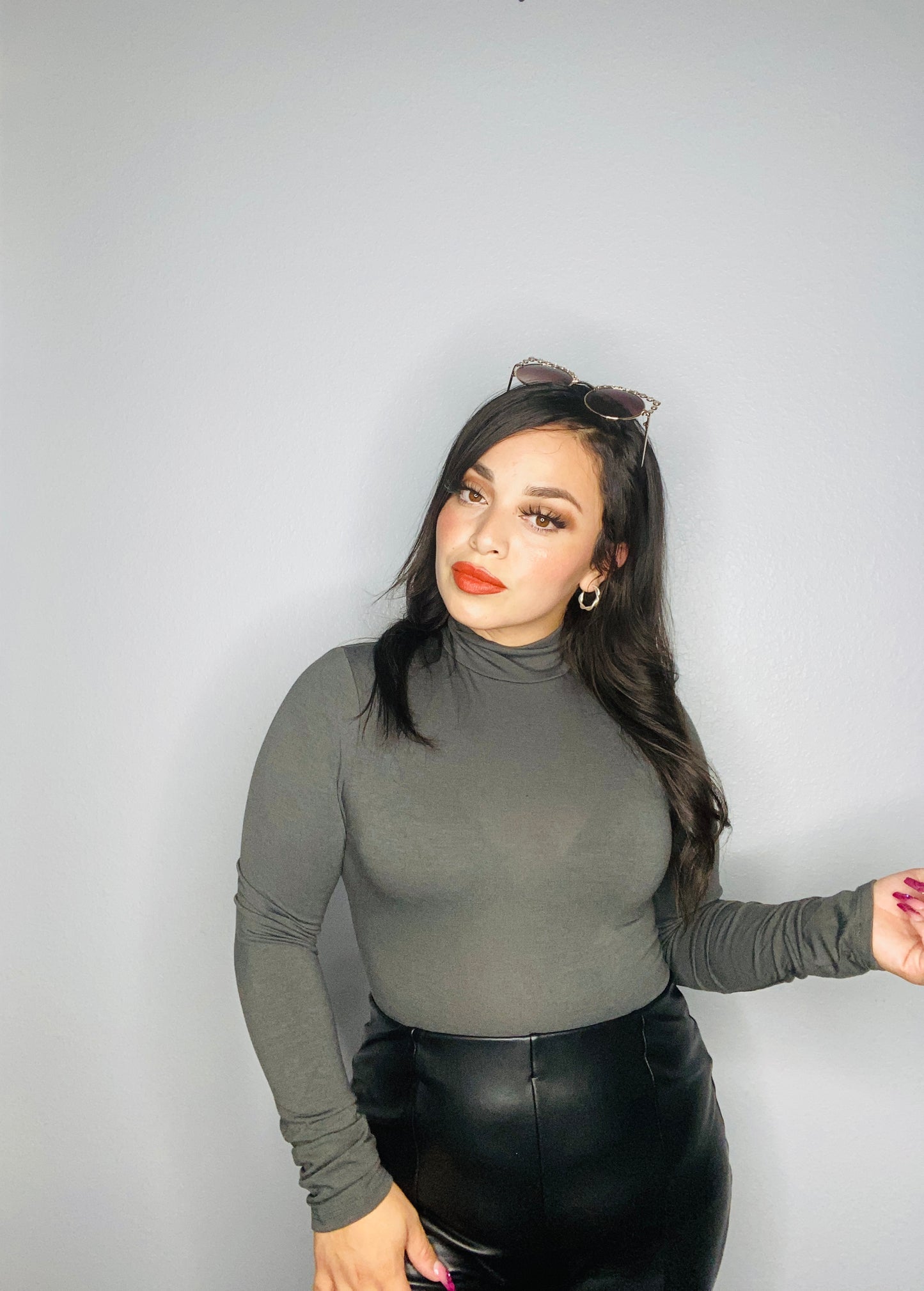 Ash high neck Bodysuit