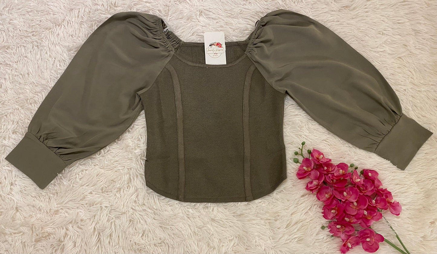 Princess Top (olive)