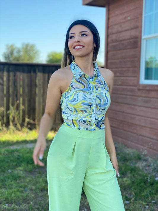 Soft Vanilla Lime Top